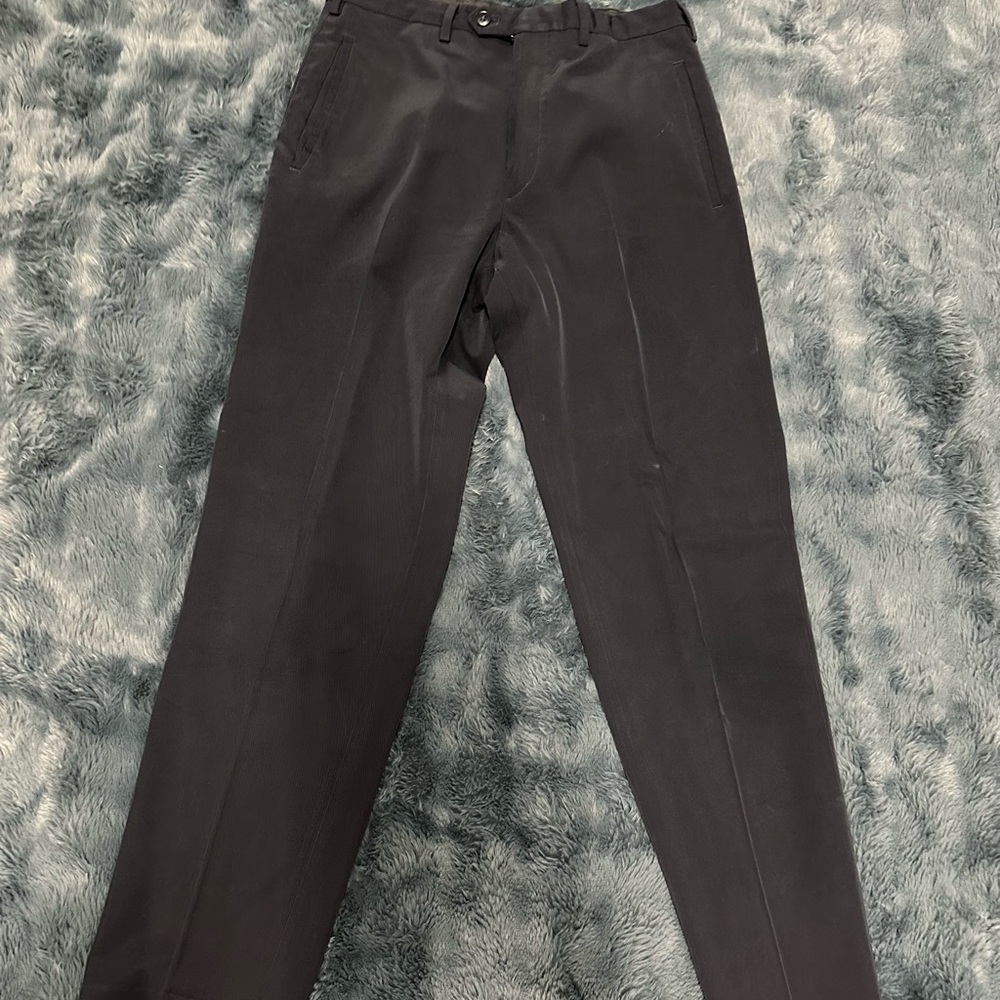 Men's Black Dress Pants - Classic Straight Fit